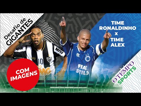 Time Ronaldinho x Time Alex: O TEMPO Sports transmite 'Desafio de Gigantes' ao vivo