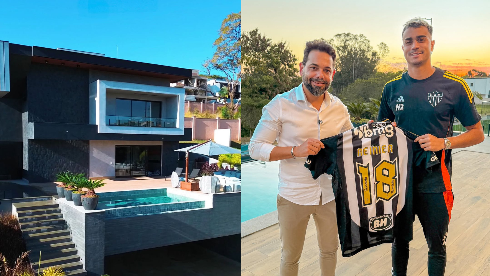 Reforço do Atlético aluga casa avaliada em mais de R$ 5 milhões em Vespasiano; veja imagens