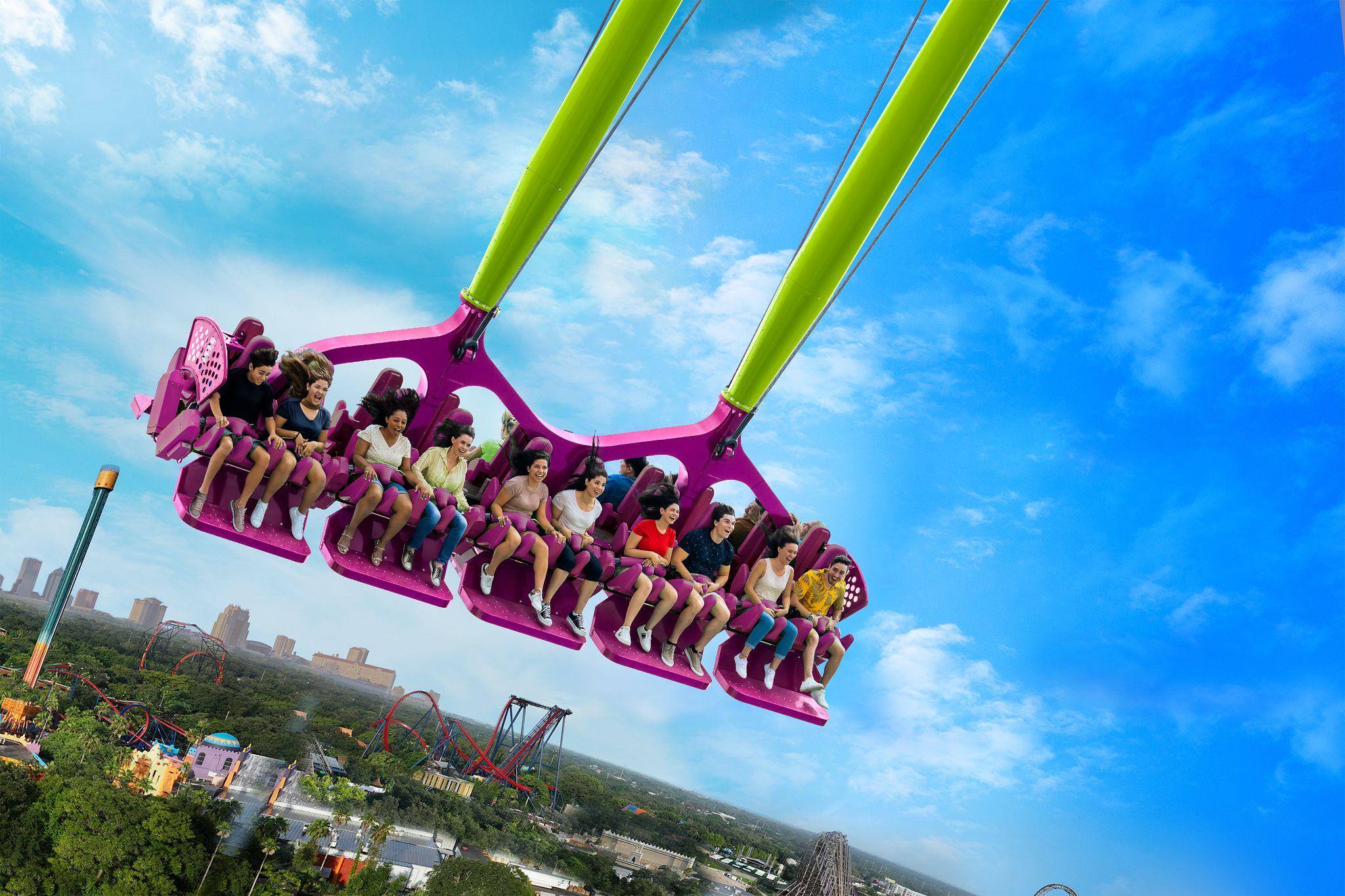 Busch Gardens Tampa Bay inaugura pêndulos mais altos e velozes do mundo | O  Tempo