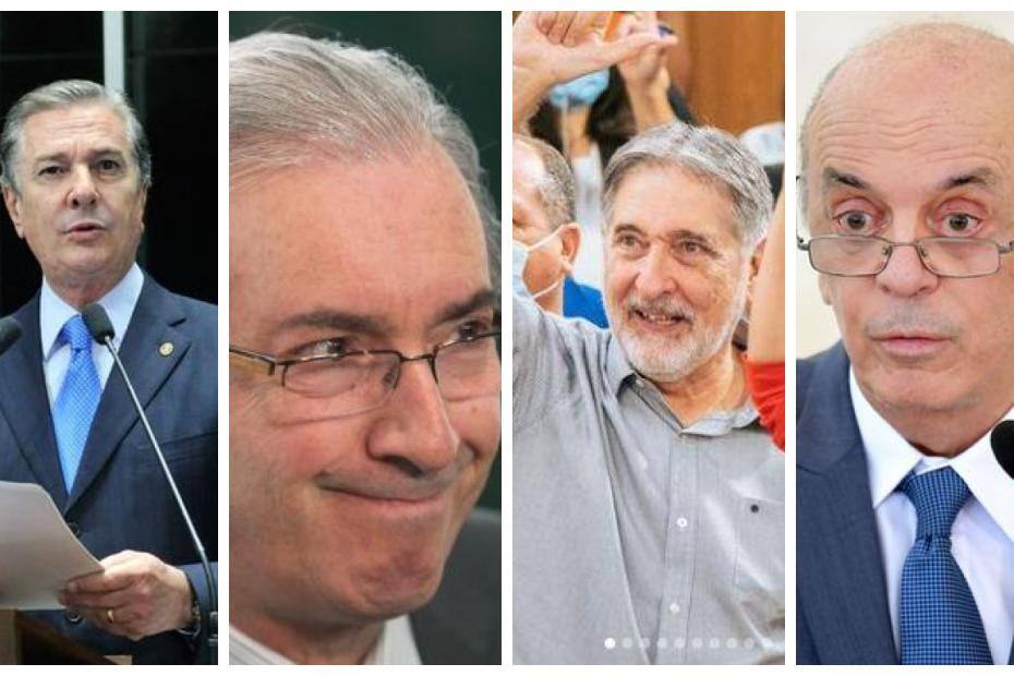 Fernando Collor, Eduardo Cunha, Fernando Pimentel e José Serra