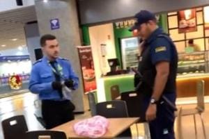 Sacola de calcinhas esquecida no aeroporto é confundida com bomba; vídeo 