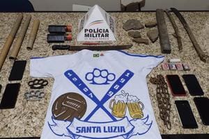 Com bombas e facas, membros da Máfia Azul Santa Luzia são presos em Matozinhos